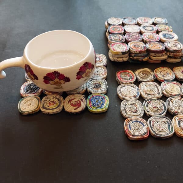 PWTA004-Paper-Upcycled-Natural-Block-Coasters-2 Upcycled Paper Natural Block Coasters