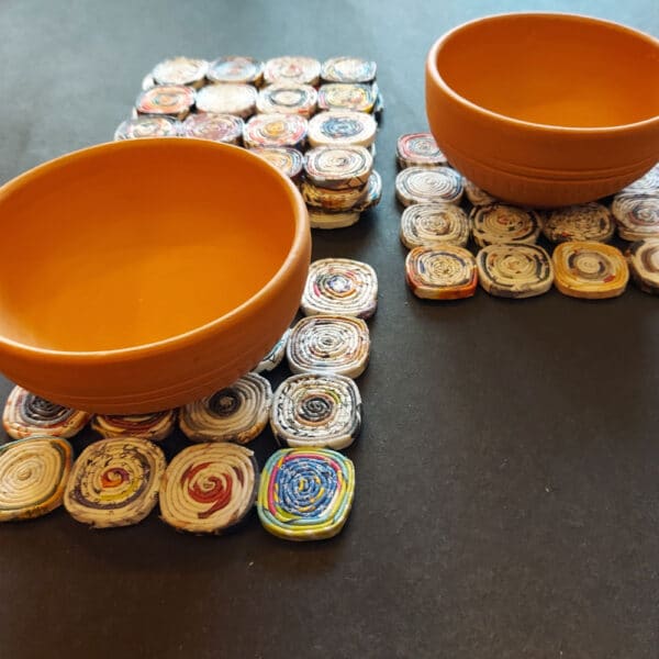 PWTA004-Paper-Upcycled-Natural-Block-Coasters-3 Upcycled Paper Natural Block Coasters