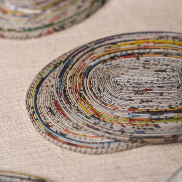 PWTA005-Paper-Upcycled-Natural-Oval-Coasters-2 Upcycled Paper Natural Oval Coasters