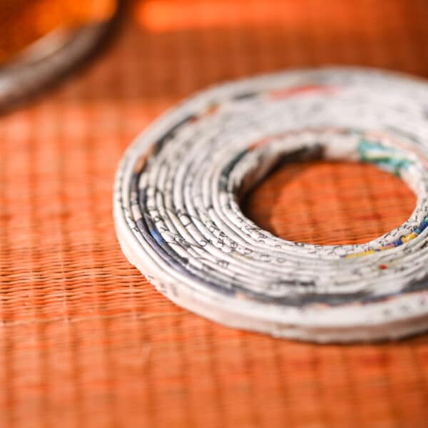 PWTA006-Paper-Upcycled-Natural-Ring-Coasters-1 Upcycled Paper Natural Ring Coasters