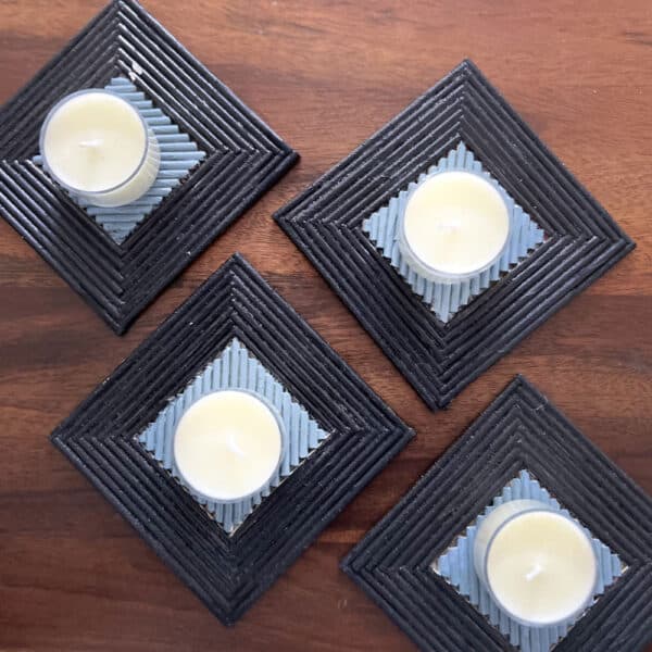 PWTA013-Paper-Upcycled-Natural-Sky-Square-Coasters-2 Upcycled Paper Natural Sky Square Coasters