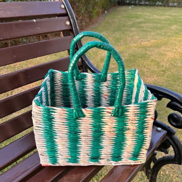 Christmas-Green-Basket-Bag-1 Christmas Green Basket Bag