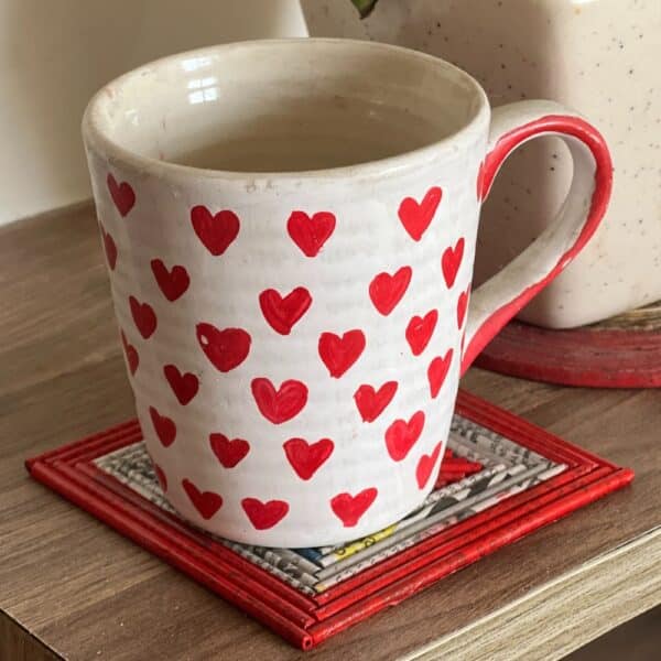 Ecofriendly-Red-Square-Coasters-2 Ecofriendly Red Square Coasters