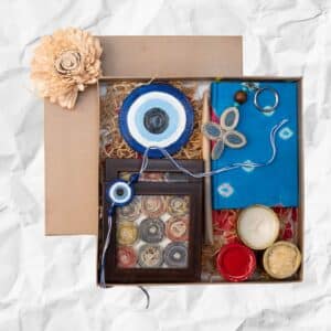 eco friendly evil eye rakhi