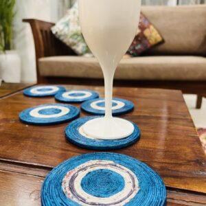 Paper Wings Eco friendly Blue Coaster