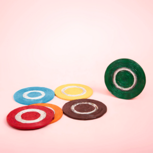 Paper Wings Eco friendly Rainbow Coasters