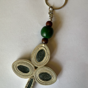 Paper Wings Leaf Keyring