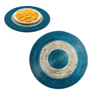 Paper Wings Green Living Table Mats (8IN) Blue