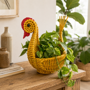 Paper Wings Eco Nest Bird Basket (Yellow)